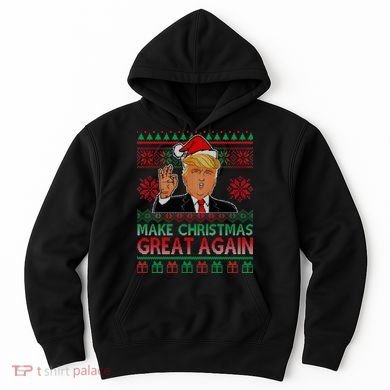 Trump Make Christmas Great Again Ugly Hoodie