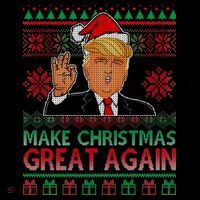 Trump Make Christmas Great Again Ugly Apron thumb 3