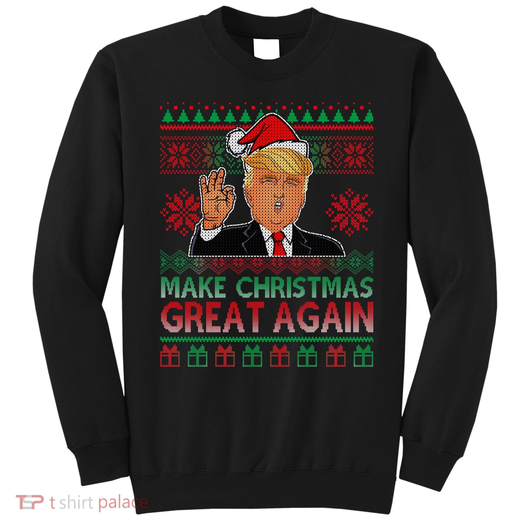 Trump Make Christmas Great Again Ugly Sweatshirt