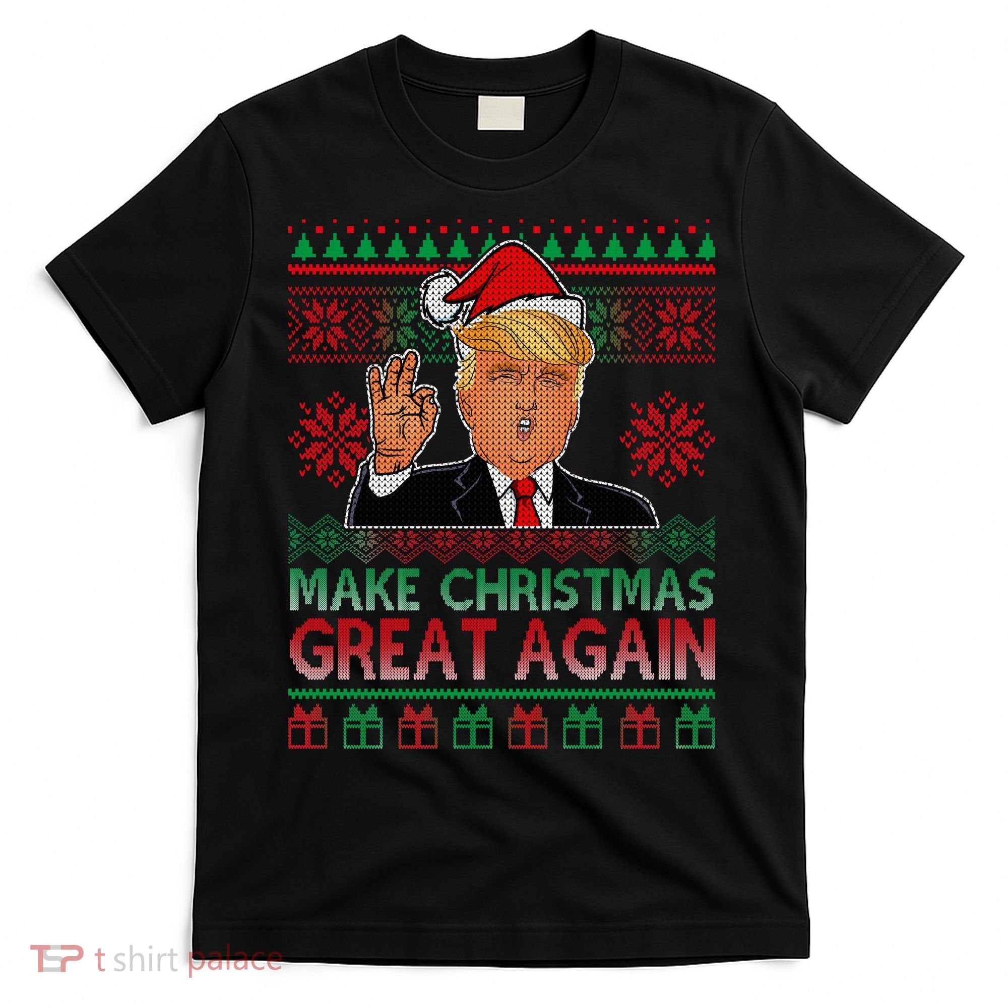 Trump Make Christmas Great Again Ugly T-Shirt