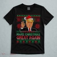 Trump Make Christmas Great Again Ugly T-Shirt thumb 5