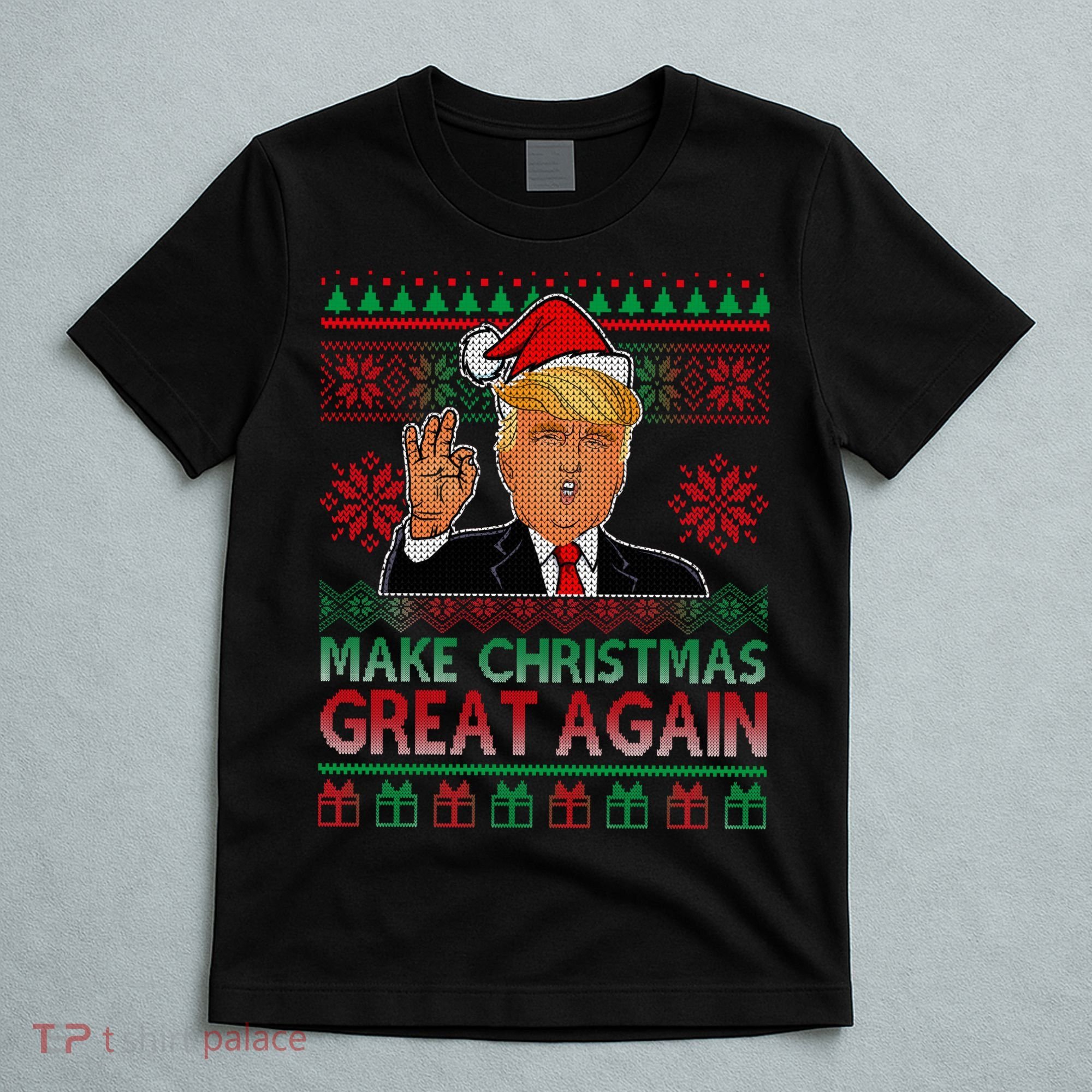 Trump Make Christmas Great Again Ugly T-Shirt