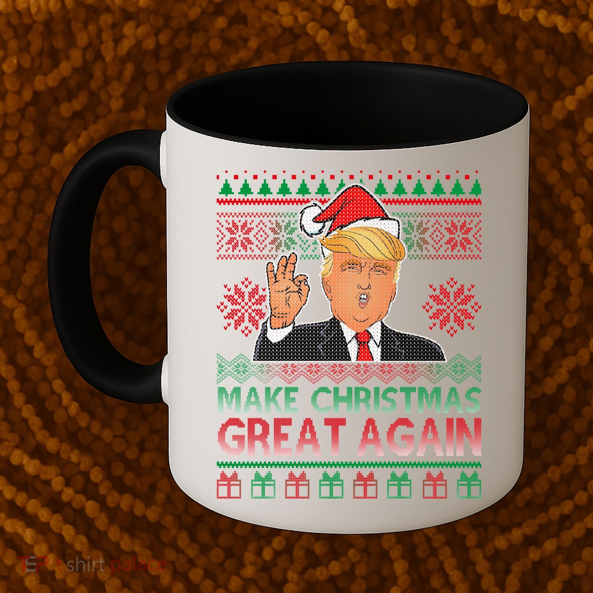 Trump Make Christmas Great Again Ugly Coffee Mug