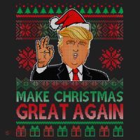 Trump Make Christmas Great Again Ugly Tumbler thumb 3