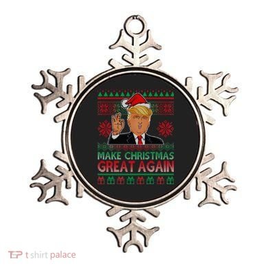 Trump Make Christmas Great Again Ugly Ornament