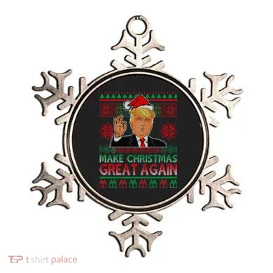 Trump Make Christmas Great Again Ugly Ornament
