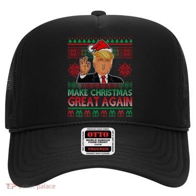 Trump Make Christmas Great Again Ugly Hat