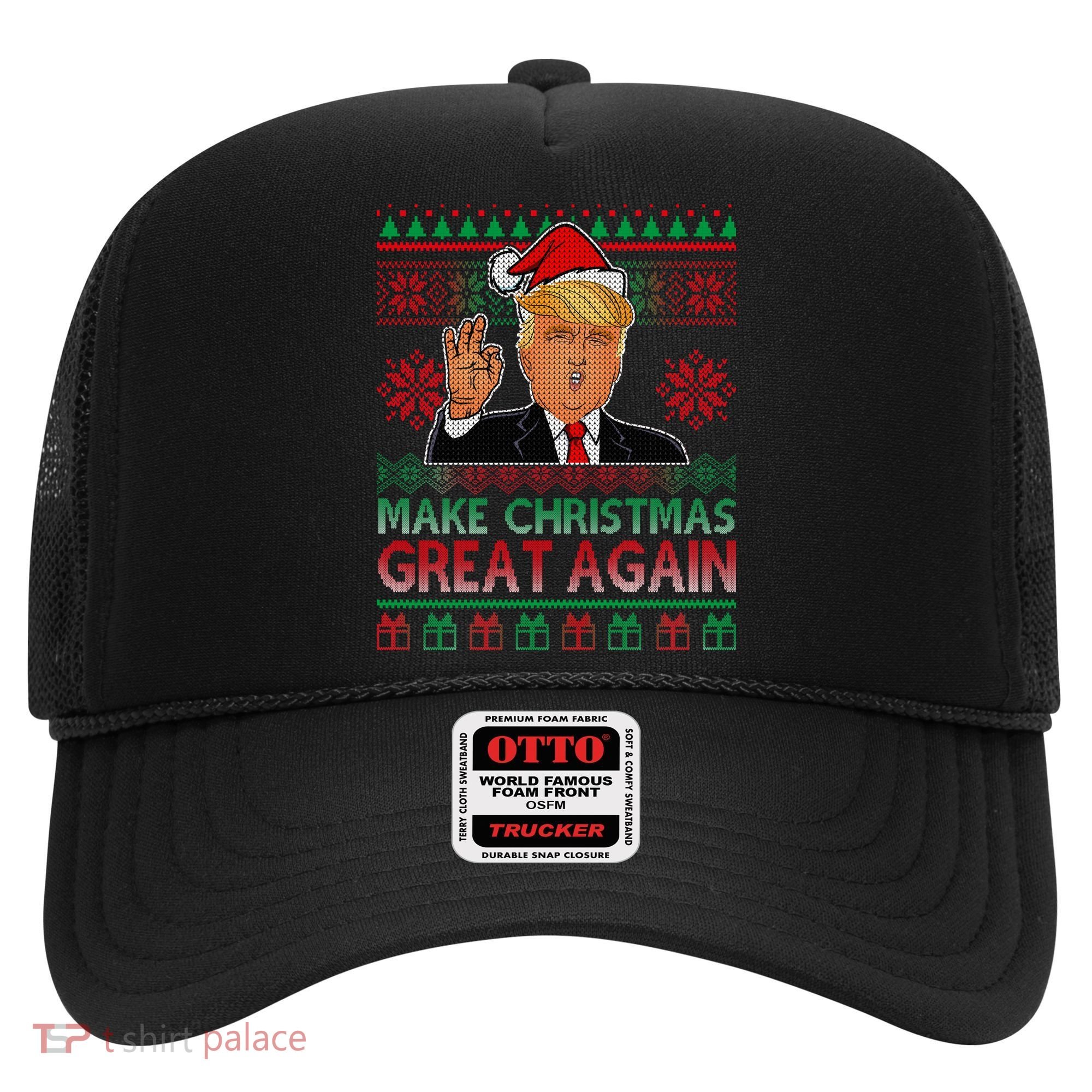Trump Make Christmas Great Again Ugly Hat