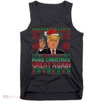 Trump Make Christmas Great Again Ugly Tank Top thumb 0