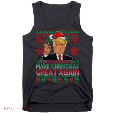 Trump Make Christmas Great Again Ugly Tank Top