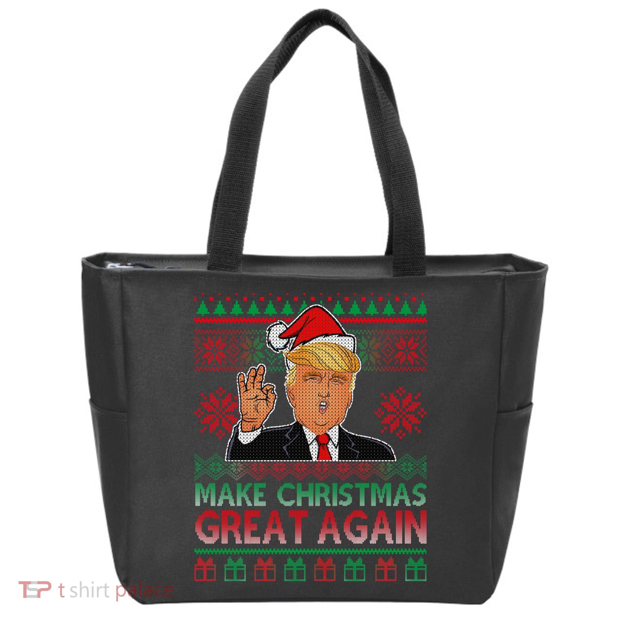 Trump Make Christmas Great Again Ugly Tote Bag