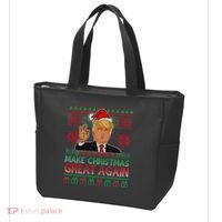 Trump Make Christmas Great Again Ugly Tote Bag thumb 3
