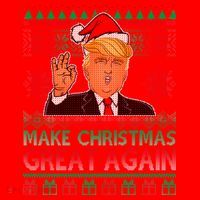Trump Make Christmas Great Again Ugly Santa Hat thumb 1