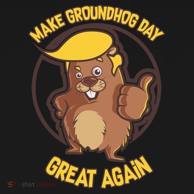 Trump Make Groundhog Day Great Again Doggie Tank