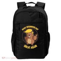 Trump Make Groundhog Day Great Again Backpack thumb 0