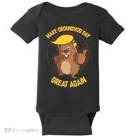 Trump Make Groundhog Day Great Again Baby Bodysuit thumb 0