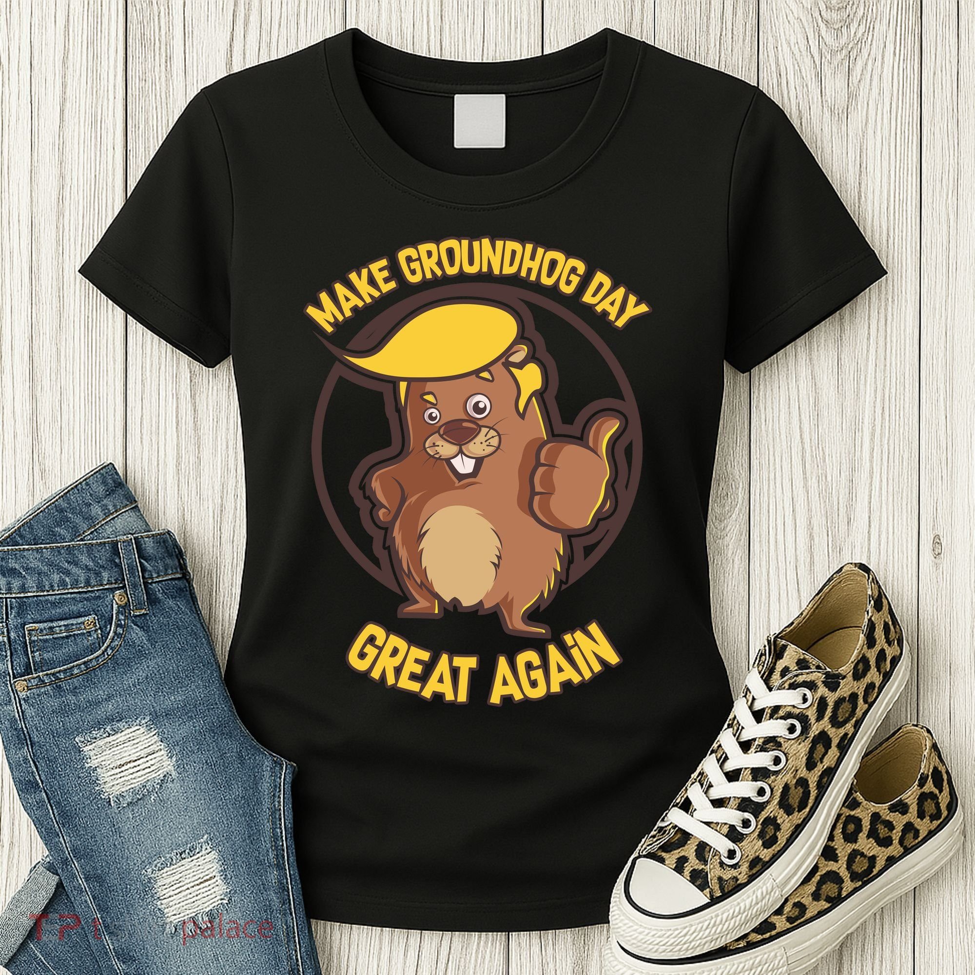 Trump Make Groundhog Day Great Again Women's T-Shirt