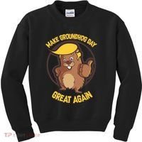 Trump Make Groundhog Day Great Again Kids Sweatshirt thumb 0