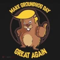Trump Make Groundhog Day Great Again Kids Long Sleeve Shirt thumb 2