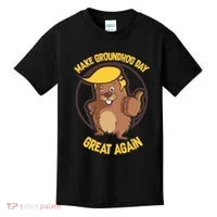Trump Make Groundhog Day Great Again Kids T-Shirt thumb 0
