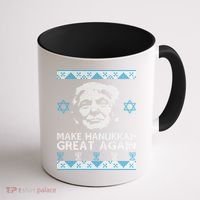 Trump Make Hanukkah Great Again Ugly Coffee Mug thumb 1