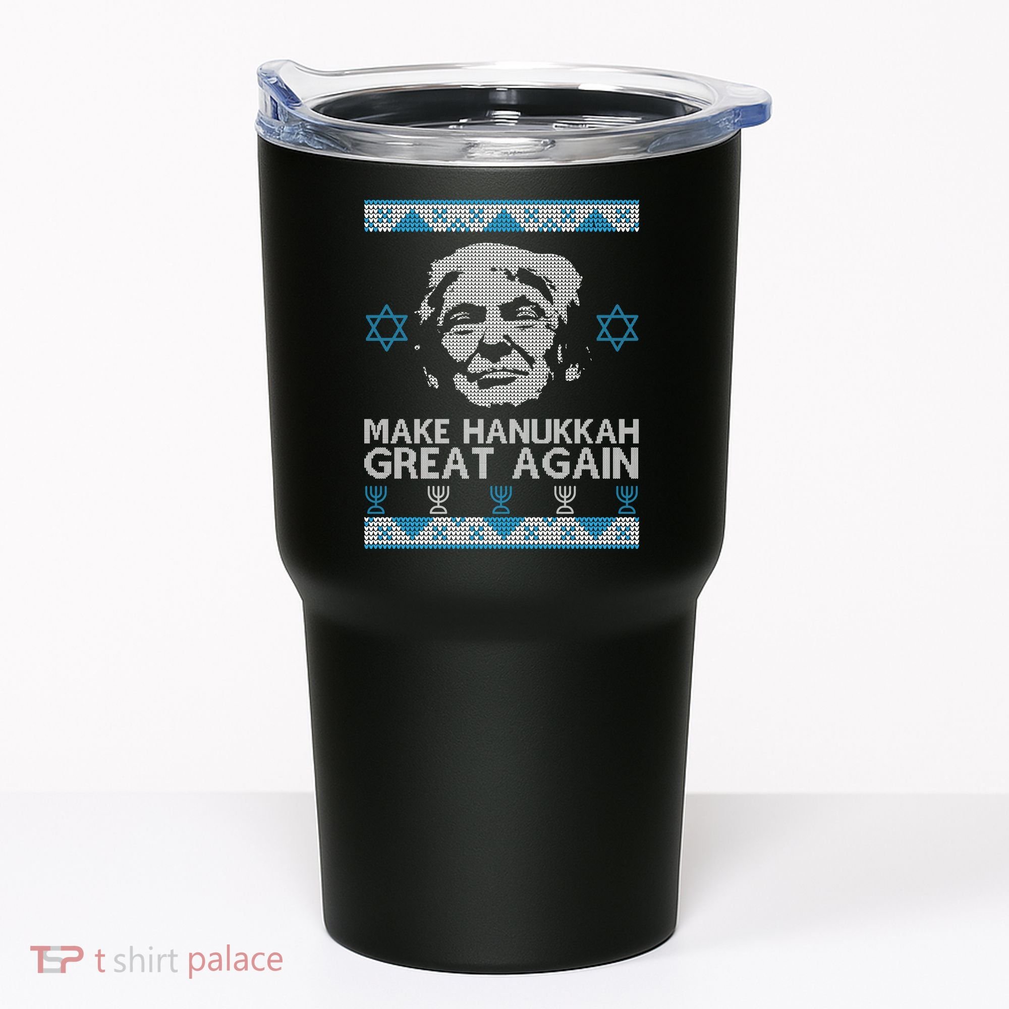 Trump Make Hanukkah Great Again Ugly Tumbler