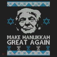 Trump Make Hanukkah Great Again Ugly Tumbler thumb 3