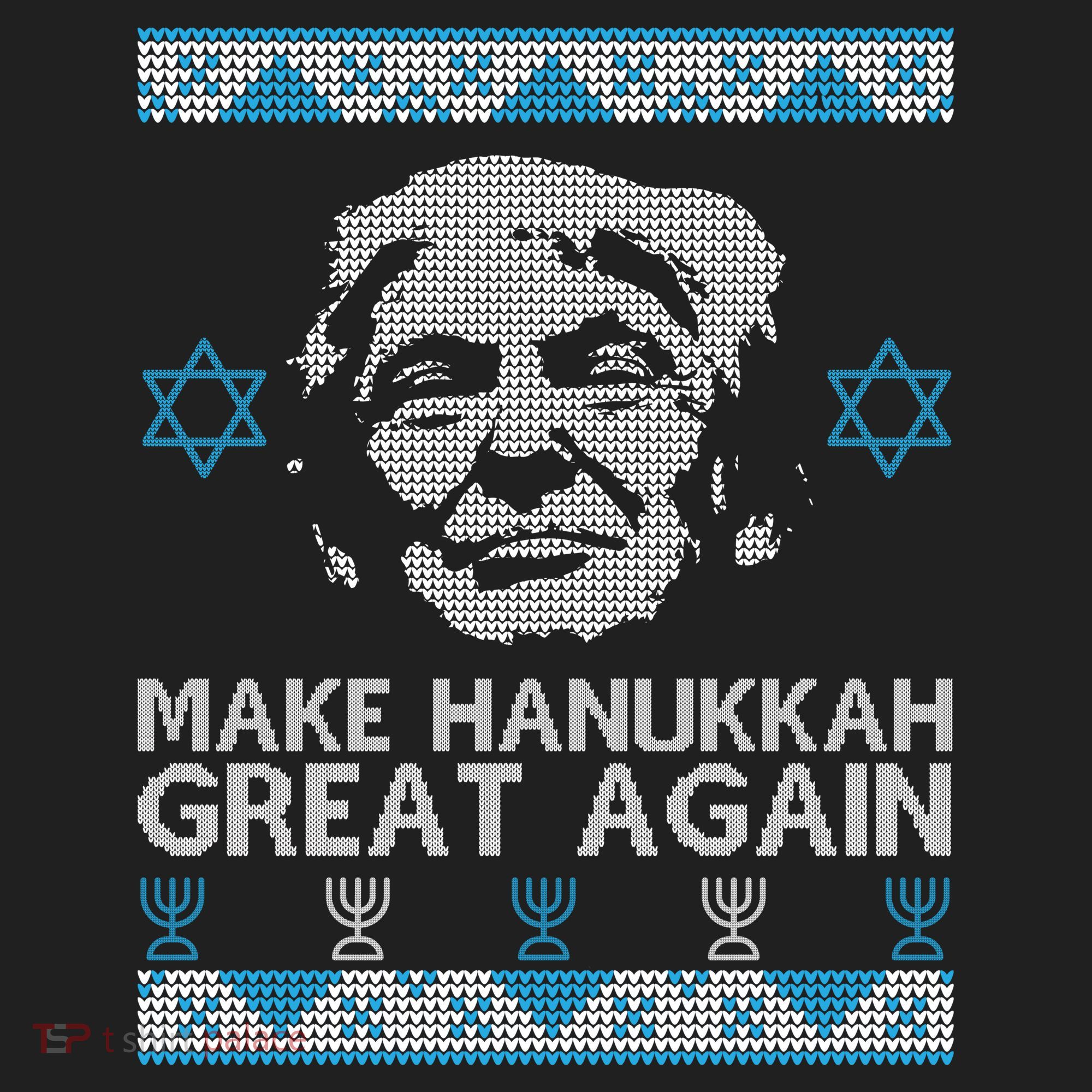 Trump Make Hanukkah Great Again Ugly Tumbler