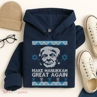 Trump Make Hanukkah Great Again Ugly Hoodie thumb 4