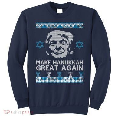 Trump Make Hanukkah Great Again Ugly Sweatshirt