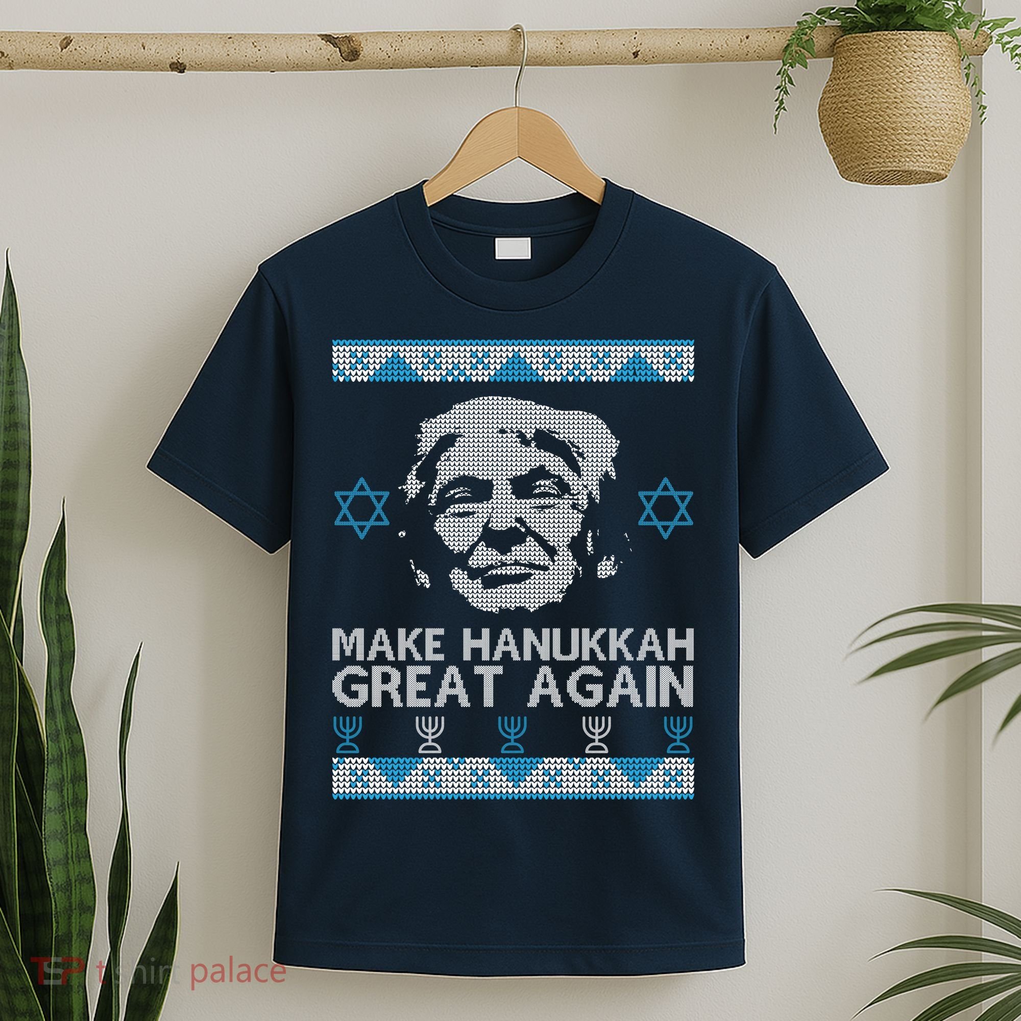 Trump Make Hanukkah Great Again Ugly T-Shirt