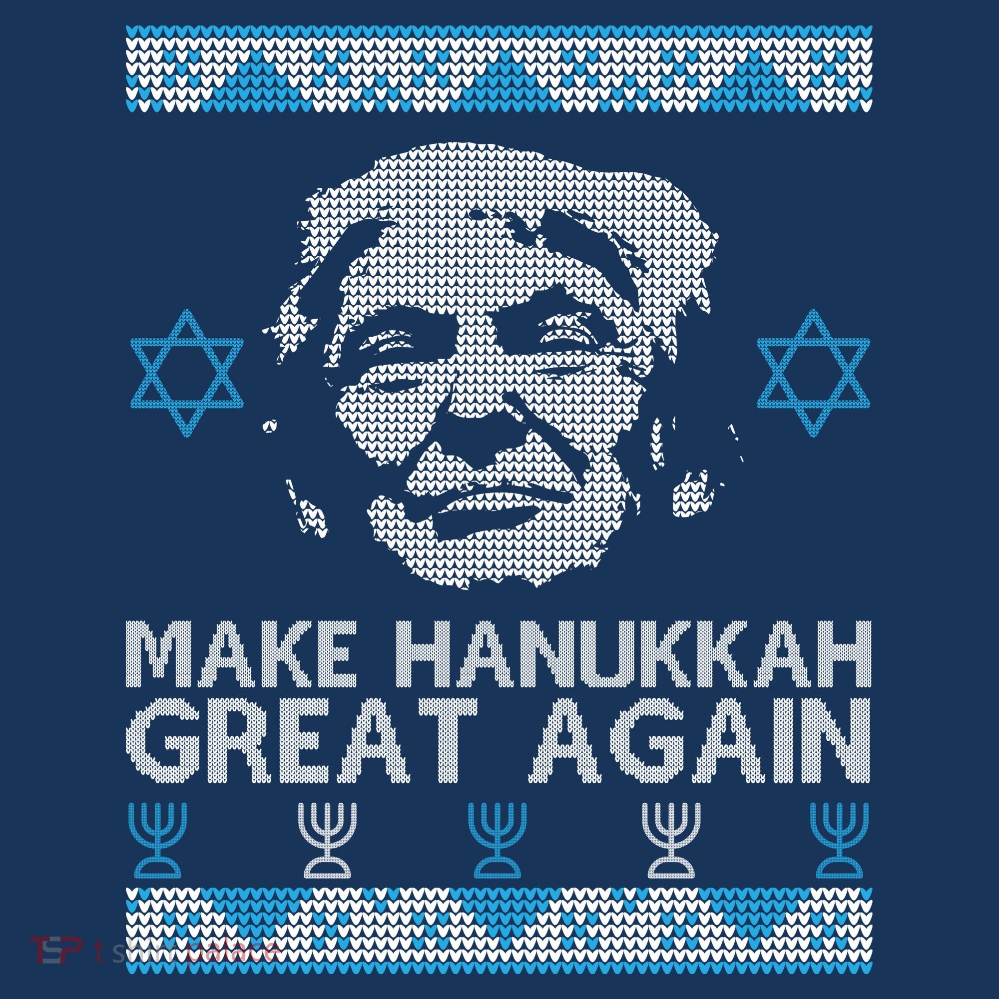 Trump Make Hanukkah Great Again Ugly Pajama Set