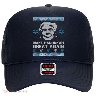 Trump Make Hanukkah Great Again Ugly Hat