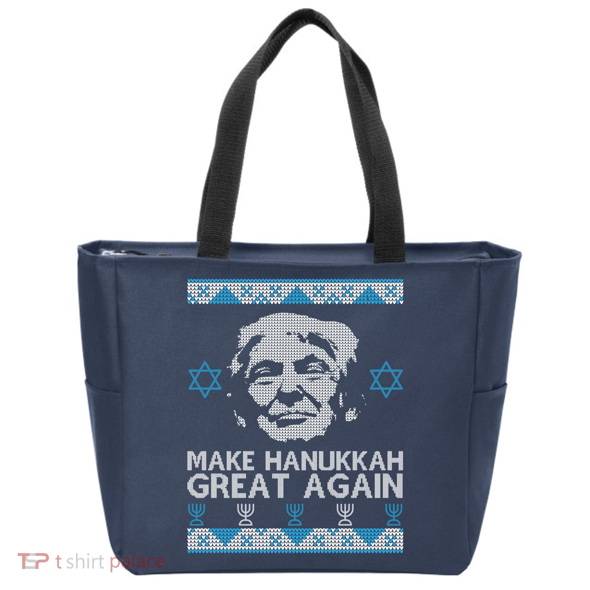 Trump Make Hanukkah Great Again Ugly Tote Bag