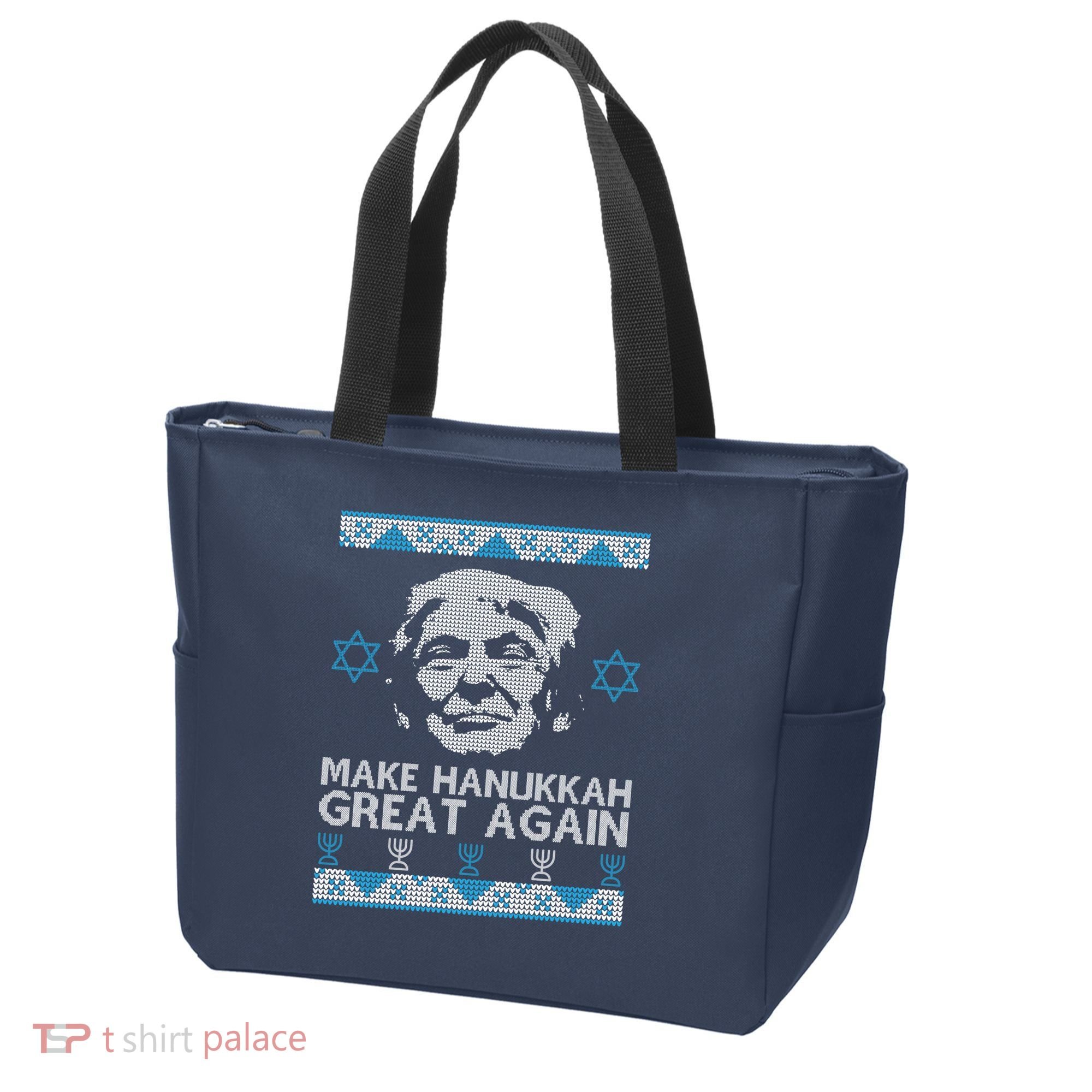 Trump Make Hanukkah Great Again Ugly Tote Bag