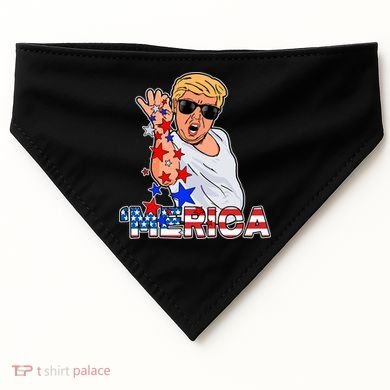 Trump Merica Salt Bae USA-Made Doggie Bandana