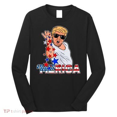 Trump Merica Salt Bae Long Sleeve Shirt