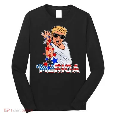 Trump Merica Salt Bae Long Sleeve Shirt