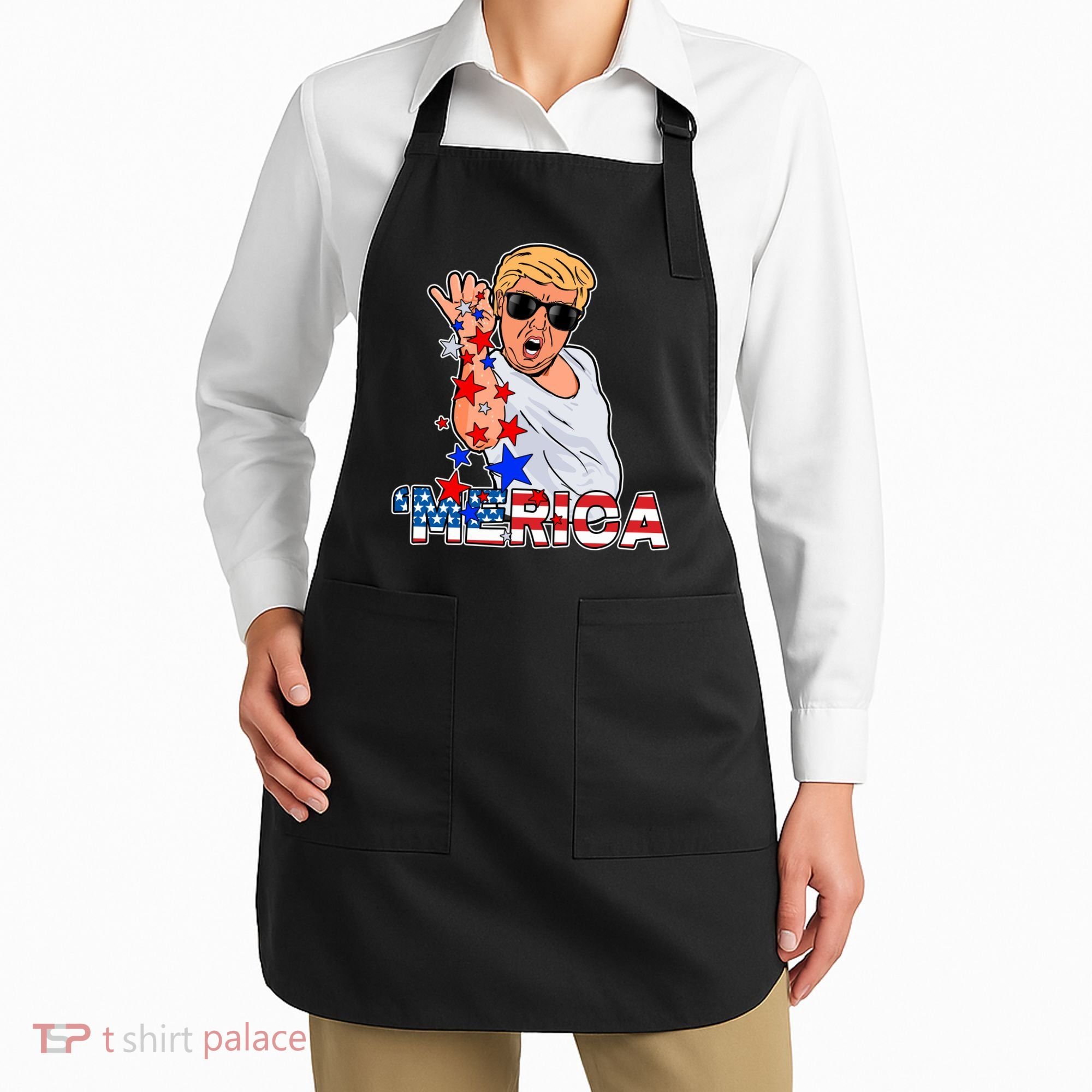 Trump Merica Salt Bae Apron