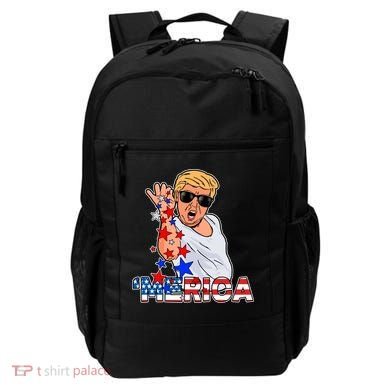 Trump Merica Salt Bae Backpack
