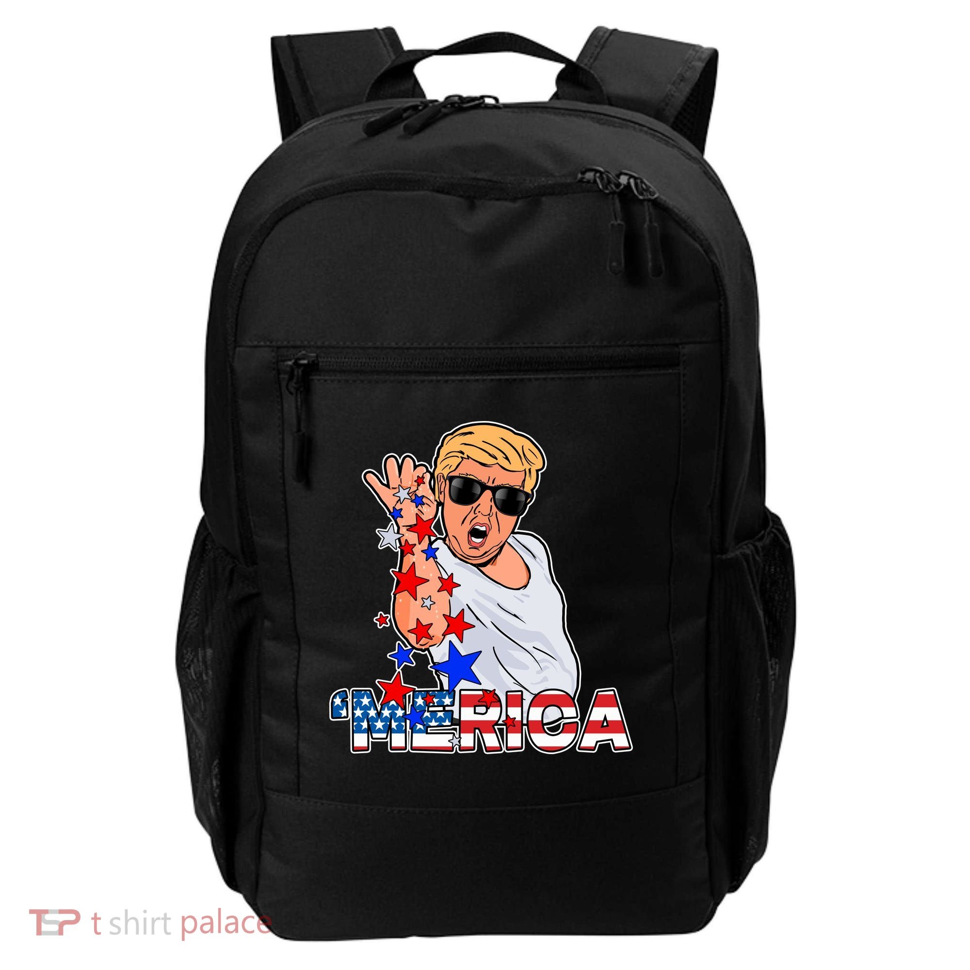 Trump Merica Salt Bae Backpack