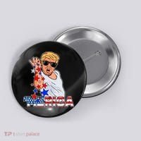 Trump Merica Salt Bae Button thumb 0