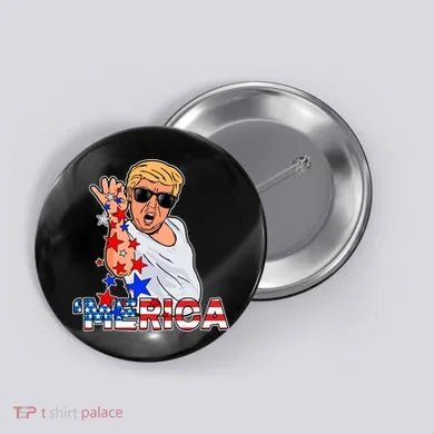 Trump Merica Salt Bae Button