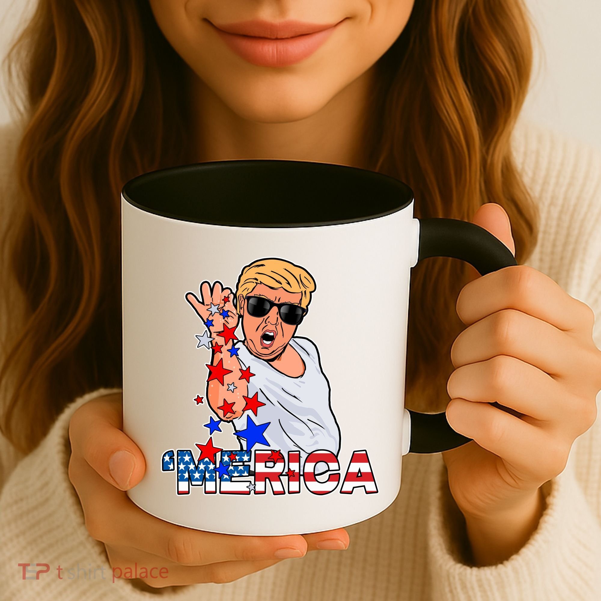 Trump Merica Salt Bae Coffee Mug