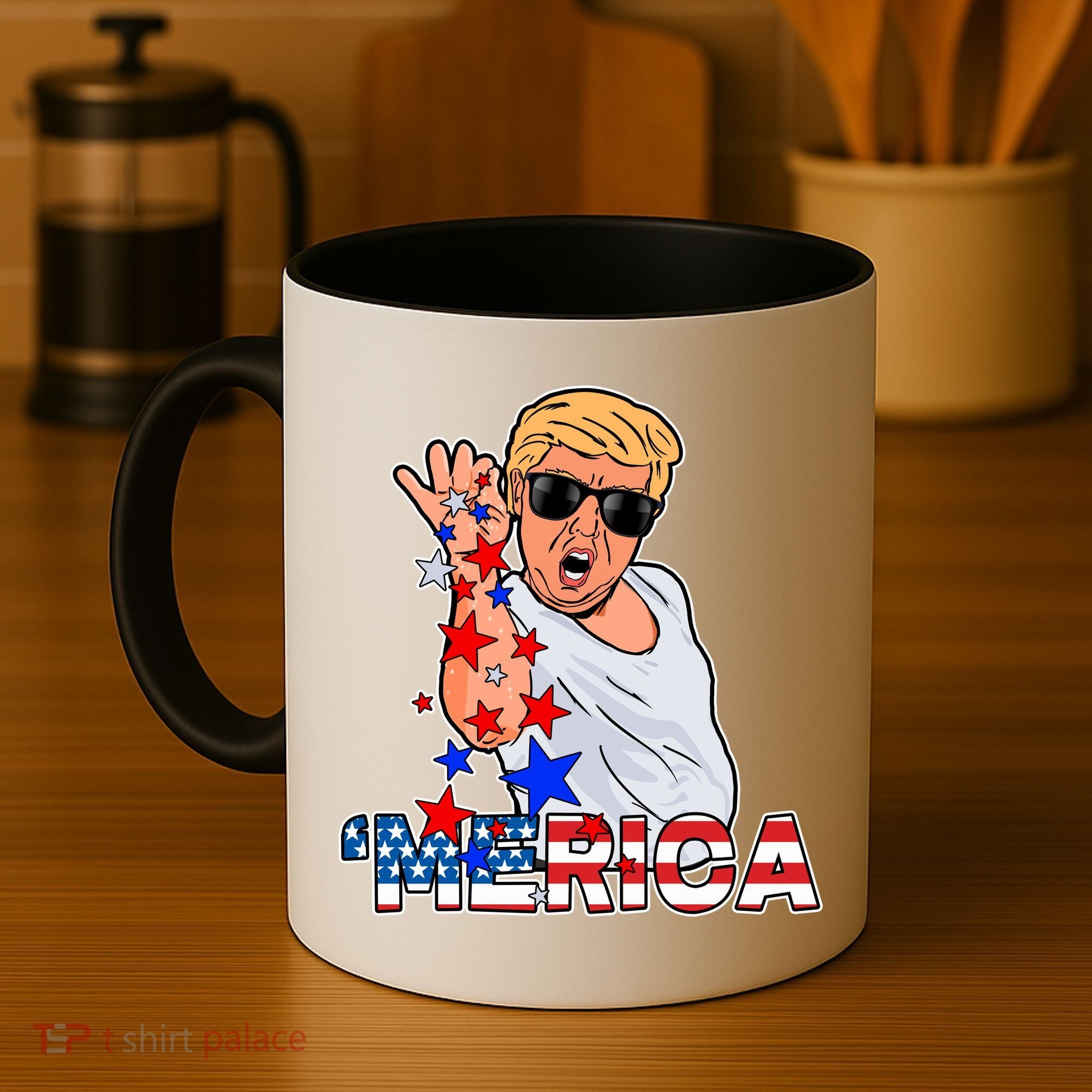 Trump Merica Salt Bae Coffee Mug