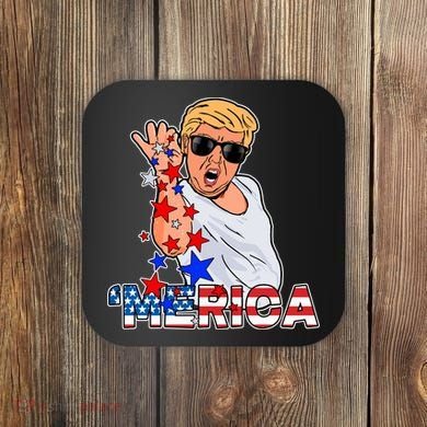 Trump Merica Salt Bae Coaster