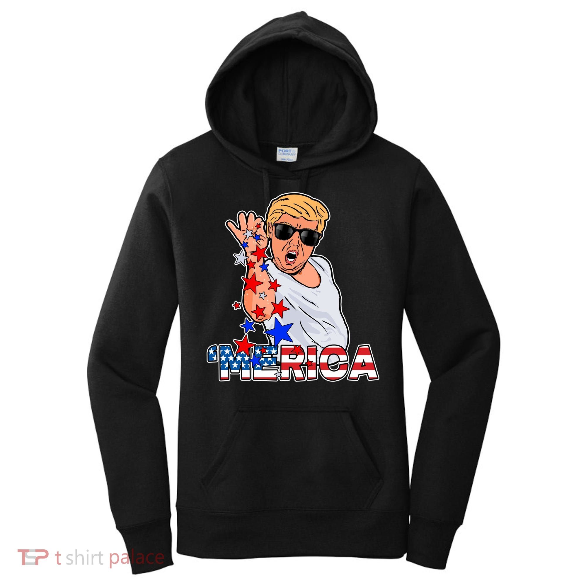Trump Merica Salt Bae Women's Hoodie