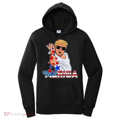 Trump Merica Salt Bae Women's Hoodie
