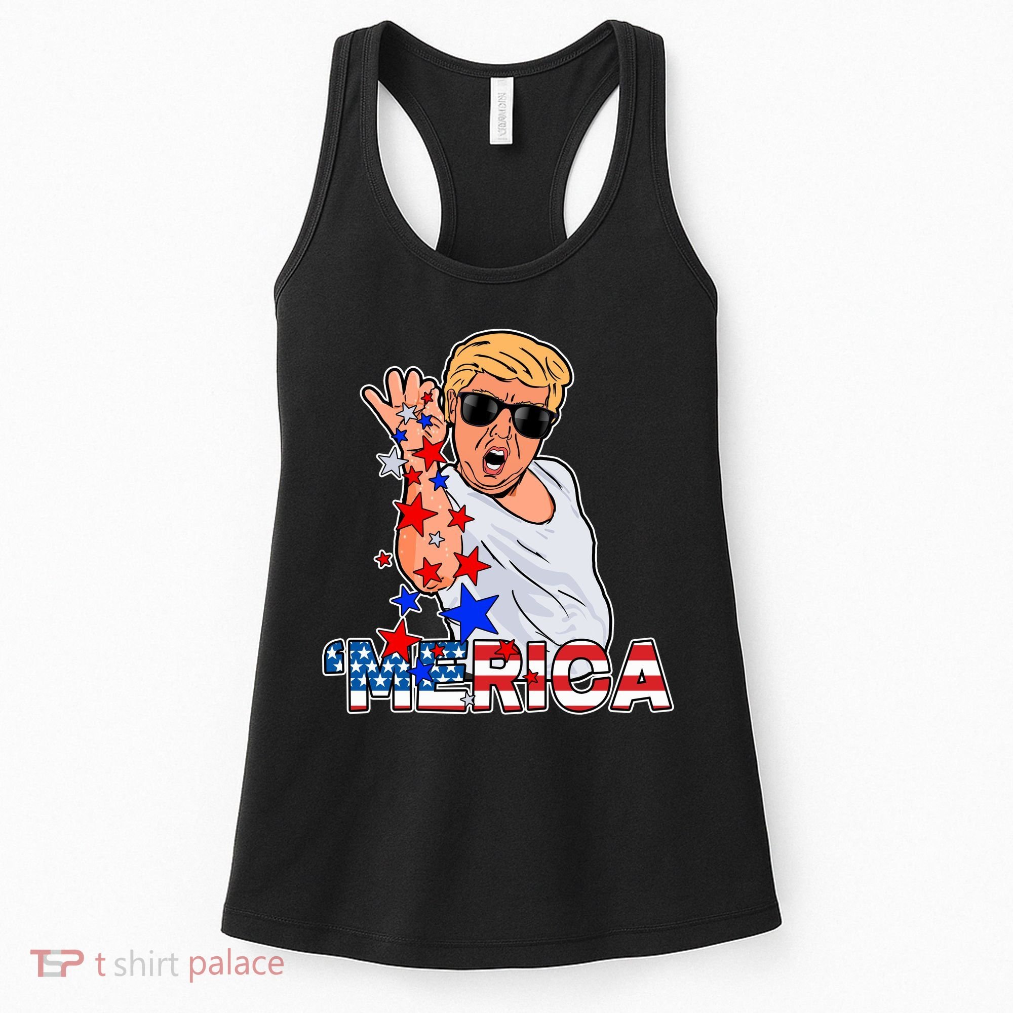 Trump Merica Salt Bae Women's Tank Top