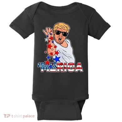 Trump Merica Salt Bae Baby Bodysuit